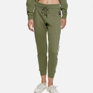 Calvin Klein Army Olive Green Performance Jumbo Logo Joggers Sweatpants 2X XXL